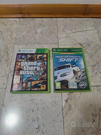 Lotto giochi gta5 e Need for Speed shift Xbox 360