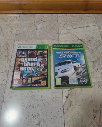 Lotto giochi gta5 e Need for Speed shift Xbox 360