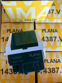 Lotto 10 Spie prismatiche verde bianco Vimar Plana