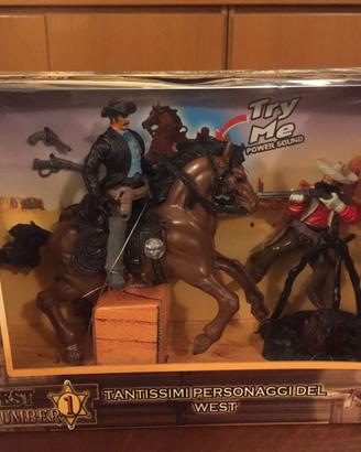 Gioco pupazzetti cowboy NUOVO