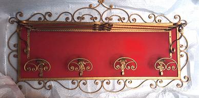 Attaccapanni a muro artistico del 70