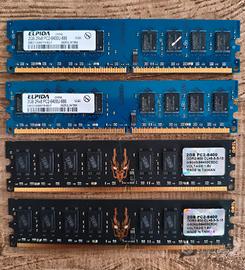 RAM DDR2 Lotto 8GB - GeIL + HP