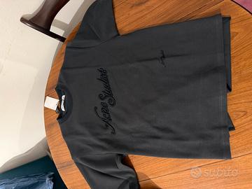 Acne studio felpa ricamata nera