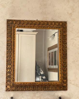 Specchio cornice oro  80x70