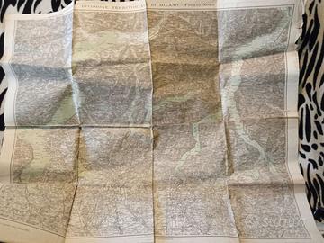 carta territoriale di milano foglio nord 1913