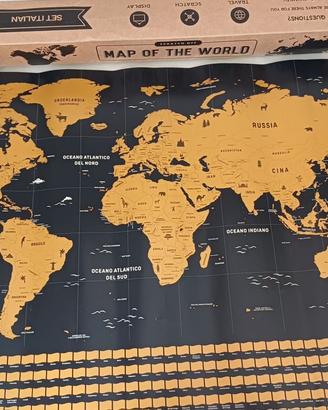Mappa del mondo da grattare 