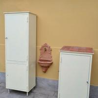 2x Armadio mobile gairdino esterno metallo zincato