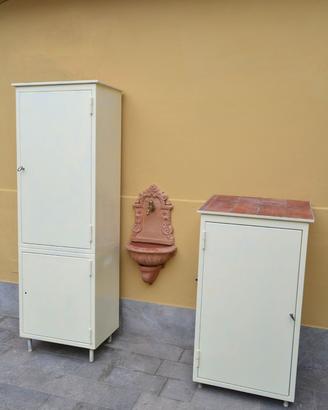 2x Armadio mobile gairdino esterno metallo zincato