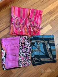 Set 3 Sciarpe/Foulard Etnici - Stile Boho & Batik