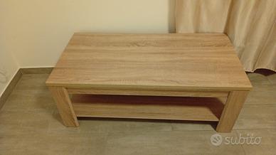 Tavolino legno massello 120x60x40