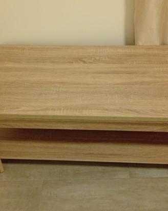 Tavolino legno massello 120x60x40