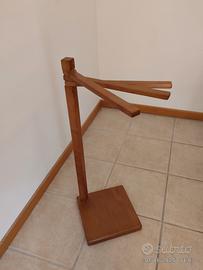 porta asciugamani legno noce
