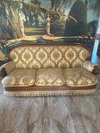 Divano 3 posti stile classico vintage