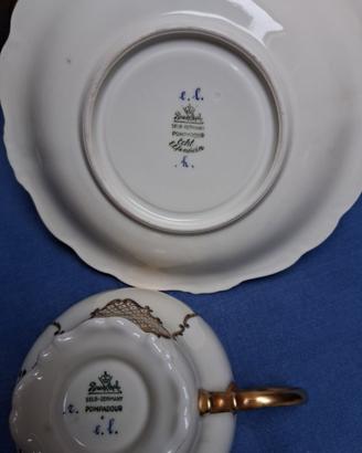 servizio da the porcellana rosenthal pompadour