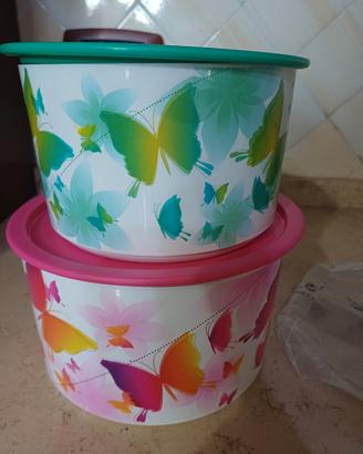 2 barattoli grande tupperware 2,1 e 1,4 l 