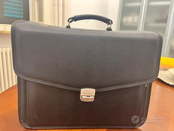 Borsa da lavoro in pelle nera Acer