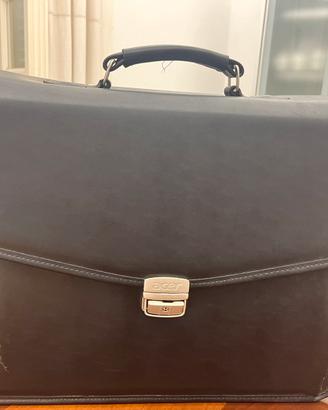 Borsa da lavoro in pelle nera Acer