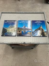 Lotto 3 libri Cervino Monviso e Gran Paradiso