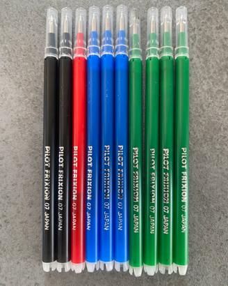 Pilot Frixion 07 Japan 10 Ricariche/Ref originali