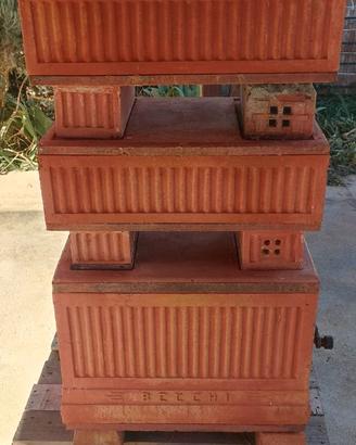 STUFA TERRACOTTA ORIGINALE ANNI 50