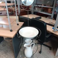 set da toilette d'epoca, completo di brocca