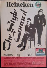 Biglietto usato concerto The Style Council - 1984