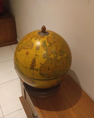 mappamondo vintage porta bicchieri liquori