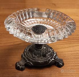 Posacenere cristallo molato a sbalzo vintage