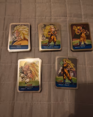 SET 138 CARTE LAMINCARDS DRAGONBALL SERIE ORO 
