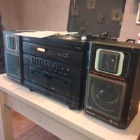 Impianto hifi roadstar con giradischi 