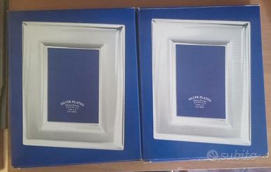 Due cornici per foto Silver Plated 9x13 cm