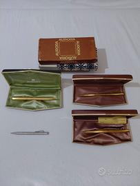 Blocco 3 penne aurora laminate+ 1 p0rtamine argent