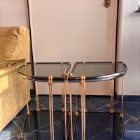 Comodino da camera in vetro