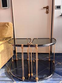 Comodino da camera in vetro