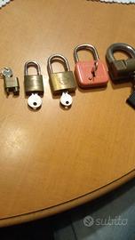 Cinque lucchetti vintage