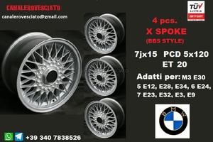Cerchi bbs 7x 15 5x120 et20 bmw