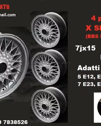 Cerchi bbs 7x 15 5x120 et20 bmw