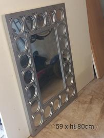 specchio arredamento argento 59x80cm