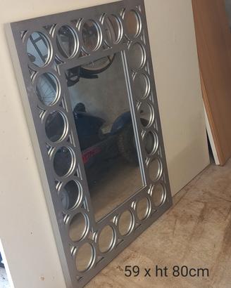 specchio arredamento argento 59x80cm