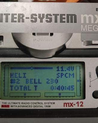 Radiocomando Graupner JR MX-12 Megasoft,