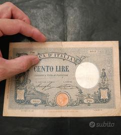 100 lire barbetti azzurrino