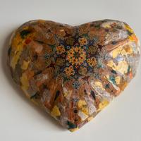 Centro tavolo fatto a mano a forma di cuore