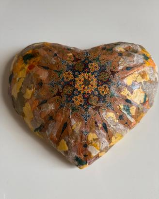 Centro tavolo fatto a mano a forma di cuore