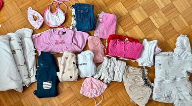 Lotto bambina misto 3-12 mesi- 25 pezzi