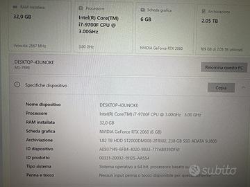 Computer assemblato i7