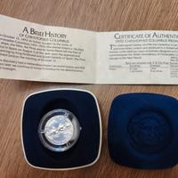 Moneta argento 999 Cristoforo Colombo