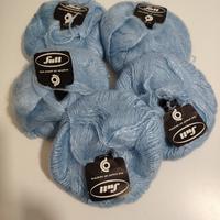 filato lana mohair celeste