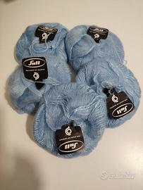filato lana mohair celeste