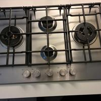 Piano cottura 4 gas Hotpoint Ariston griglie ghisa