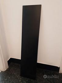 Pannello di vetro nero 78x18x0.5 cm